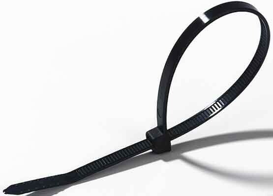 Стяжка кабельная (хомут)  160 х 2,5 мм черная (уп.=100шт) ABB